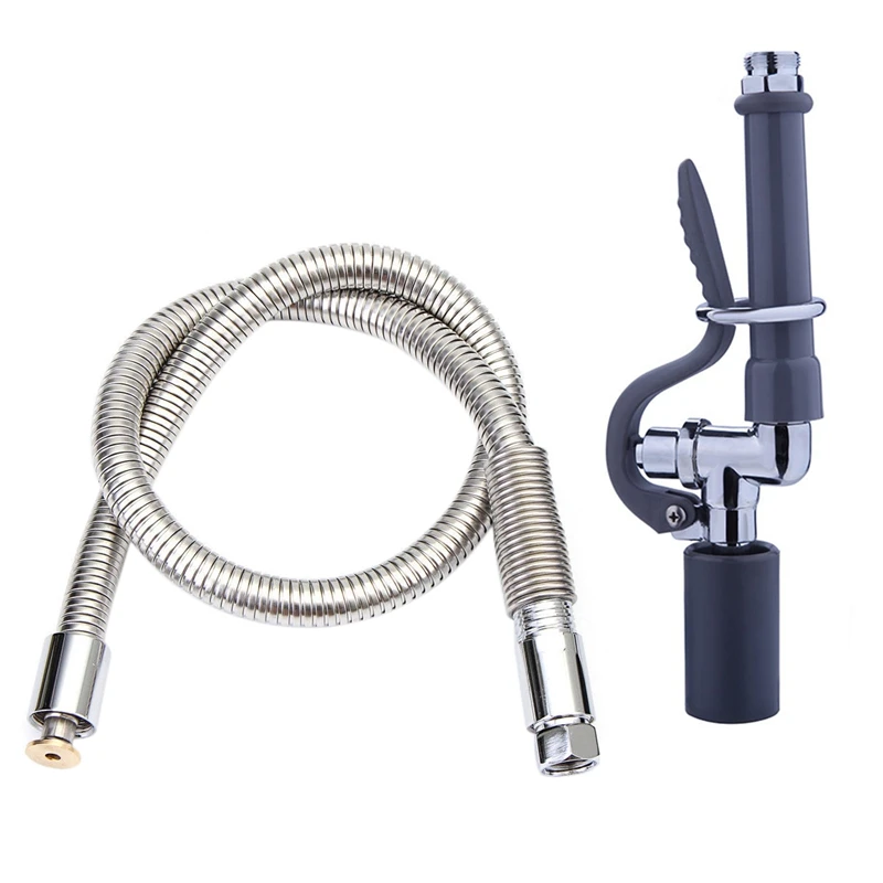 Commercial Kitchen Prerinse Faucet Tap Spray Head Sprayer With Flexible Hose