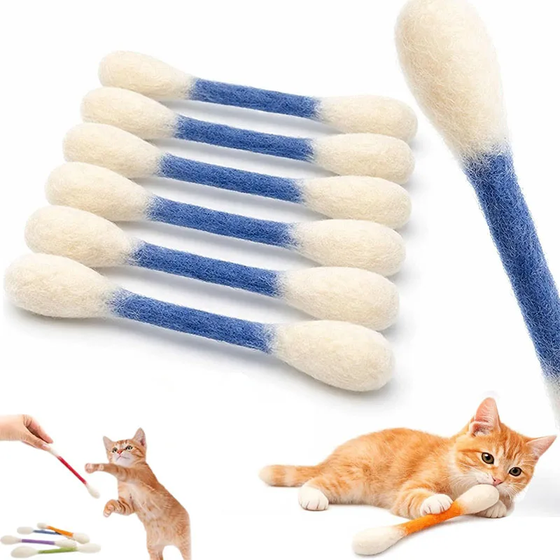 Kreatives großes Katzenminze-Spielzeug in Wattestäbchenform, 6er-Pack, riesiger Kätzchen-Kratz- und Beißstab, langlebiges Zahnreinigungs- und Zahnreinigungsseil – Detail 6