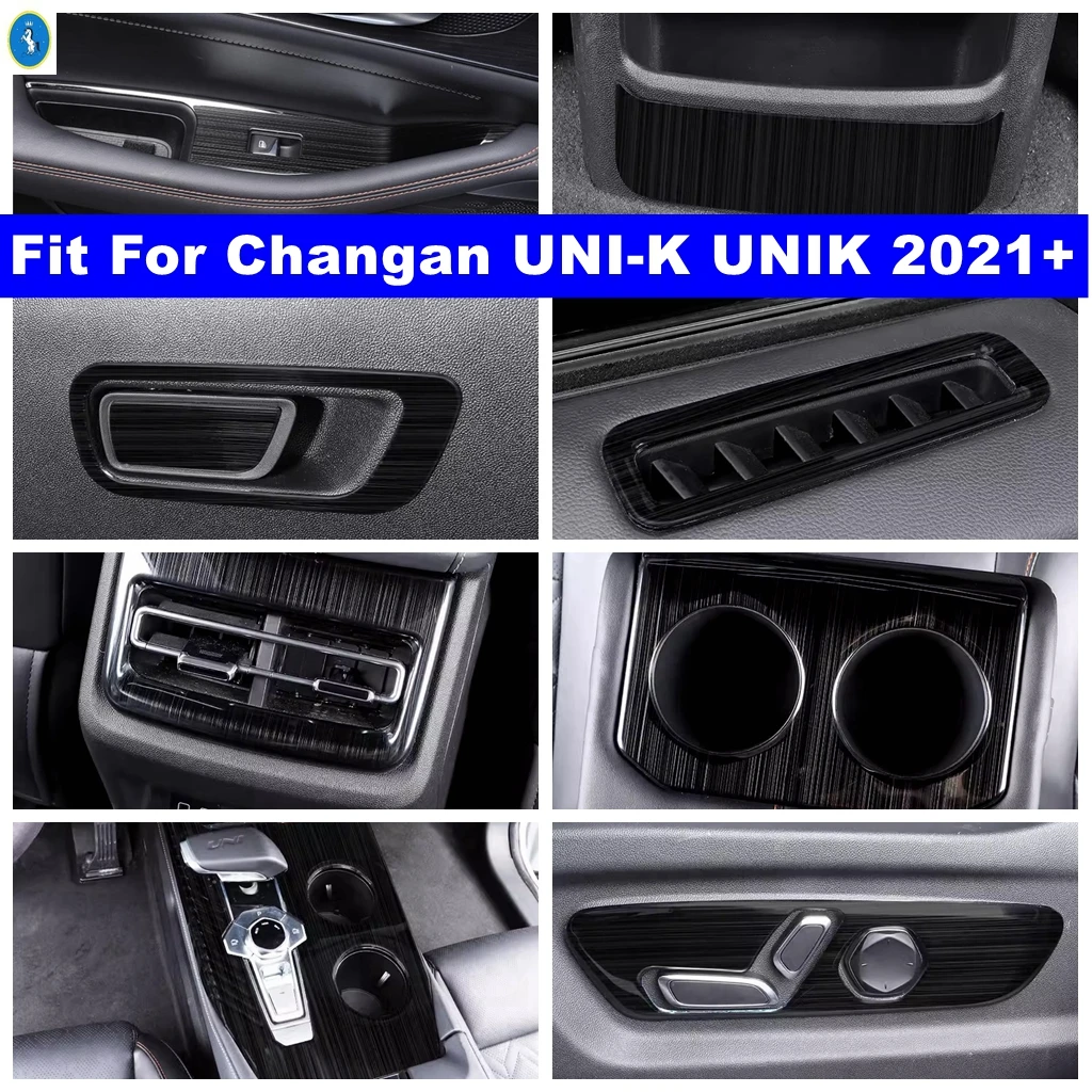 

Car Interior Seat Adjust Panel / Gear Shift Box / Inner Door Bowl Cover Trim Accessories Fit For Changan UNI-K UNIK 2021 - 2023