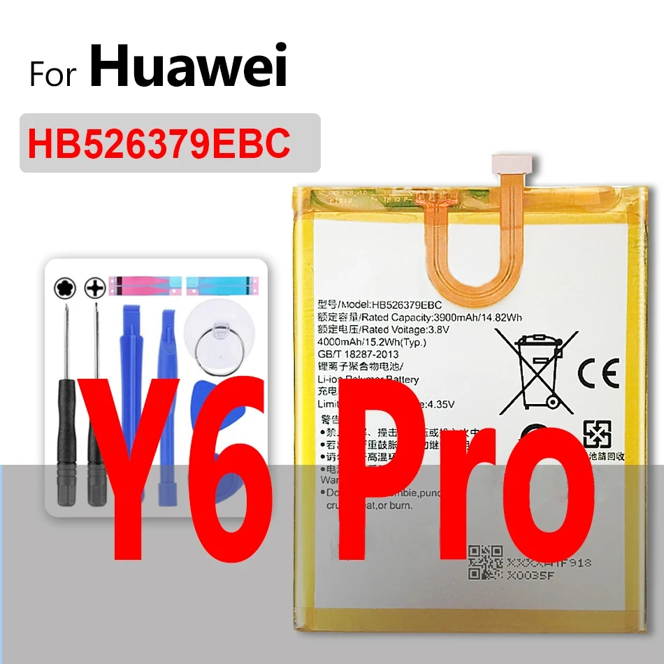 Battery for huawei Honor 5C 6A 6C Pro 6X 7A 7C 7S 8A 8S 8X 8C/Y5 Y6 II Y7 Y9 Prime 2017 2018 2019/nova/Enjoy 6S/P9 Lite mini