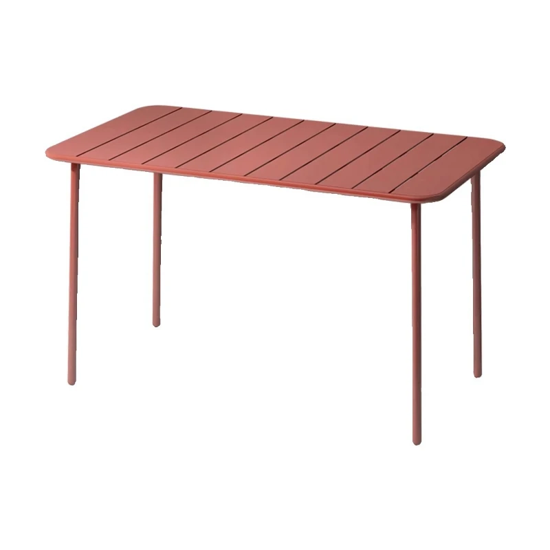 

Simple outdoor leisure wrought iron table and chair combination milk tea shop commercial outside one table and four chairs