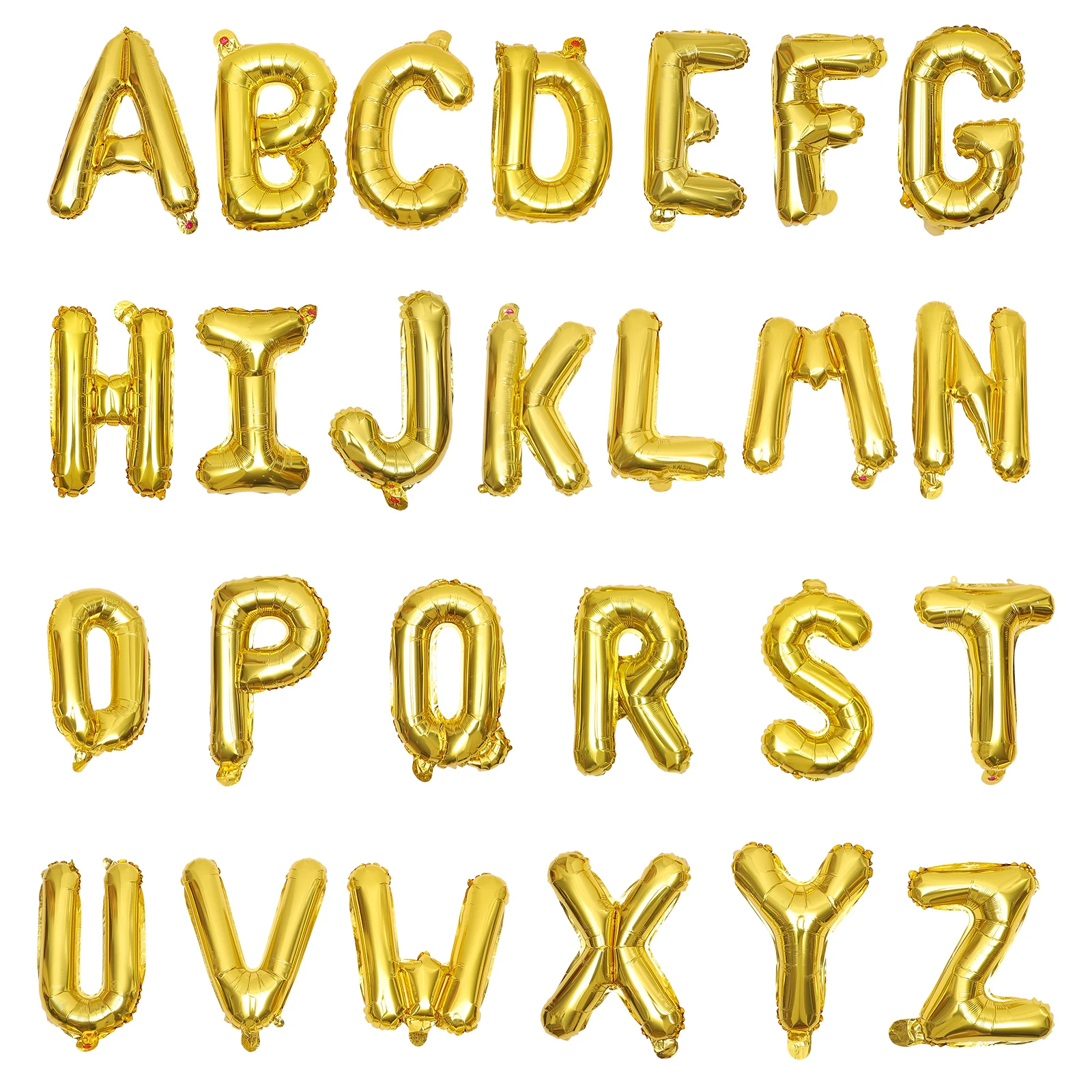 

26pcs Alphabet Balloons 16 Inch Letter Foil Set for Wedding Birthday Party Decorations Reusable Chic Star Pattern
