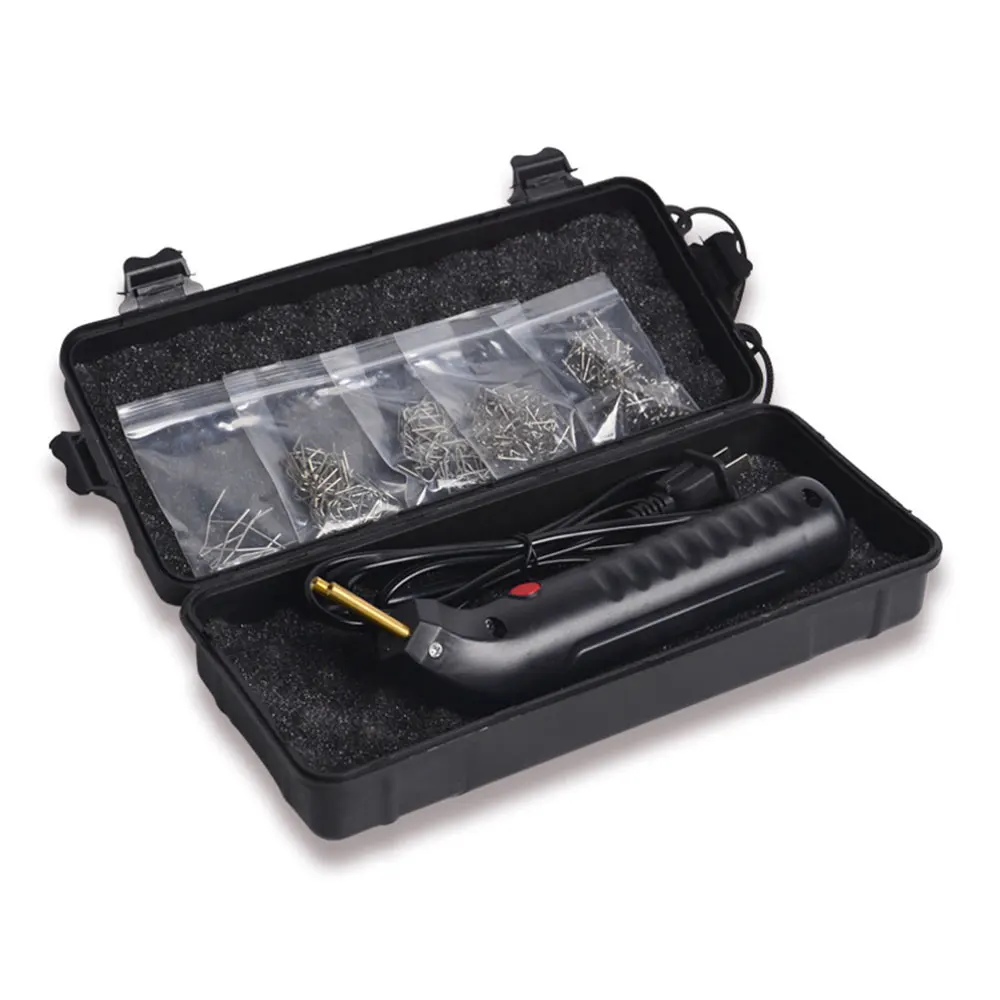 Car Bumper Repair Plastic Welding Machine Kit Heat Gun Plastic Welder Garage Tool Plastic Soldering Iron Hot Stapler