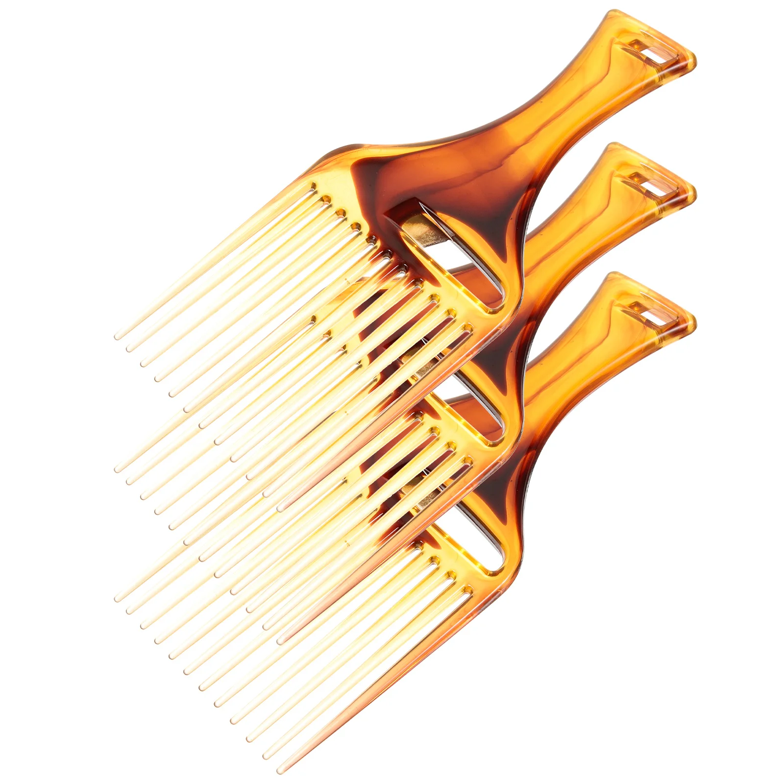 

3Pcs Oil Comb Unbreakable Lightweight Styling Combs Men Hair Styling Barber Comb Set Wide Tooth Hair Cutting Combs Professional