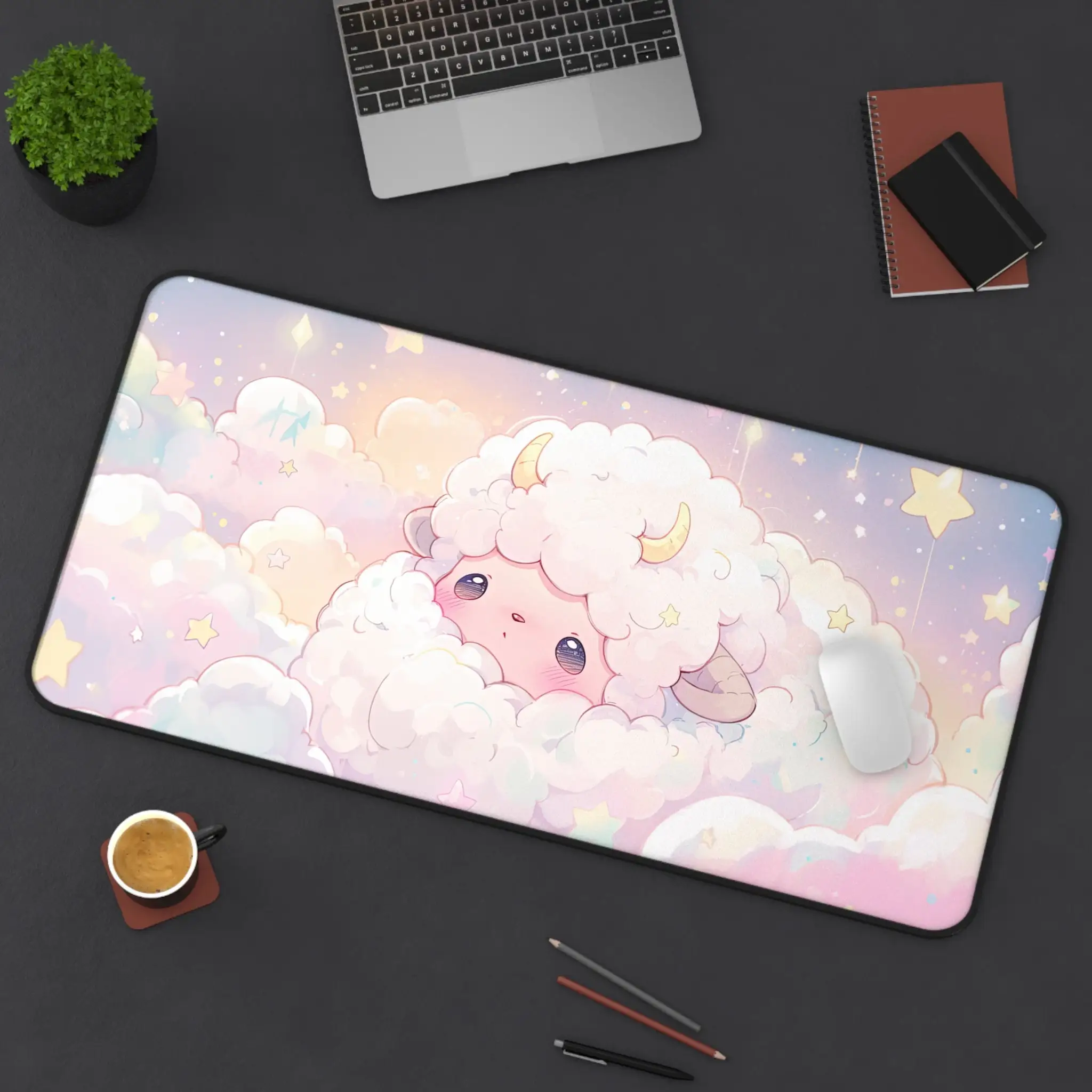 

Cute Sheep Gaming Mouse Pad, Pastel Anime Sheep Desk Mat, Minimalist Office Decoration Mat, The Perfect Gift for Friends.