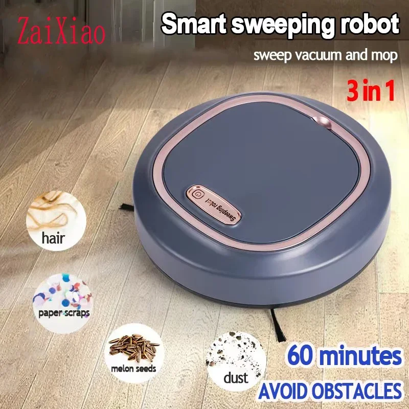 ZaiXiao Smart Sweeping Robot Mini Silent Vacuum Cleaner Sweep Mop Brush Three-in-one Multi-function Intelligent Cleaning Machine