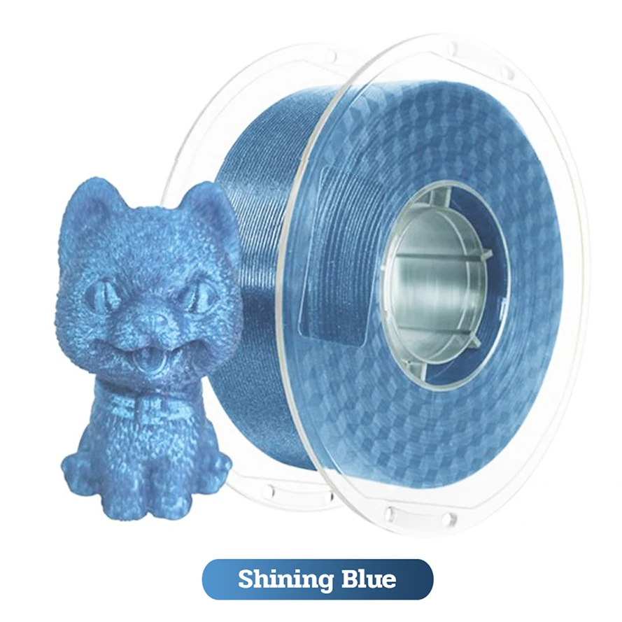 1.75mm PETG Crystal Blue 250g 500g 3D Printer Filament Sparkle Black Blue Shining 3D Printing Material Glittering PETG Filaments