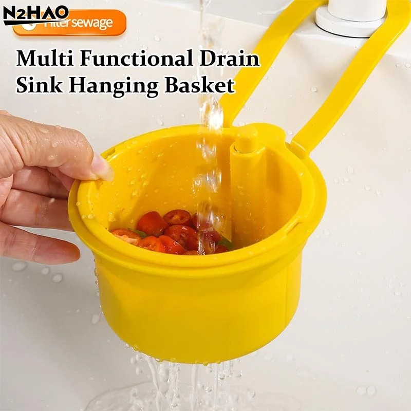 

Kitchen Sink Hanging Strainer Basket Rack Detachable and Perfect for Drain Cleaning Needs