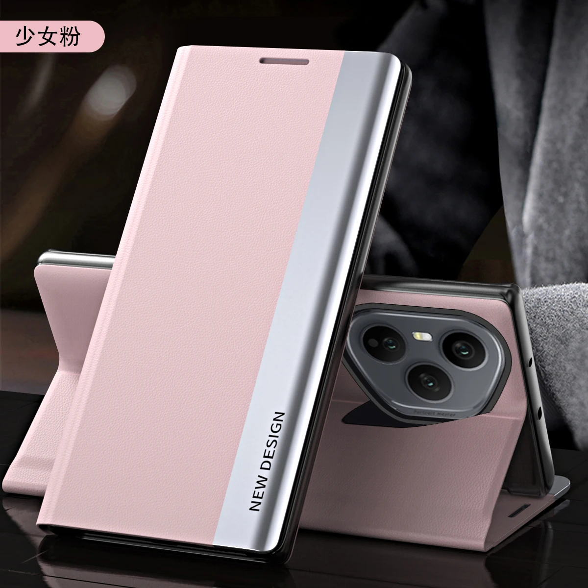 NONE Für Honor 400 pro Lite Fall Luxus All-inclusive Stand Leder Fall Business Stil Abdeckung Für Honor 400 pro 5G stoßfest Funda 4