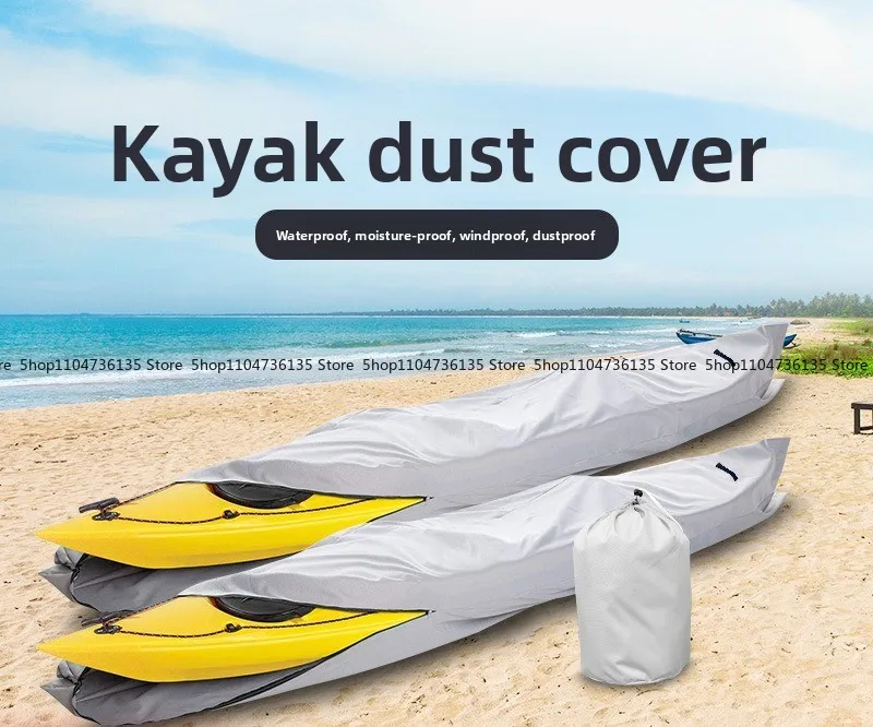 Surfboard Canoe Fishing Inflatable Kayak Cover Portable Dustproof Waterproof Sunscreen Kayak Cover