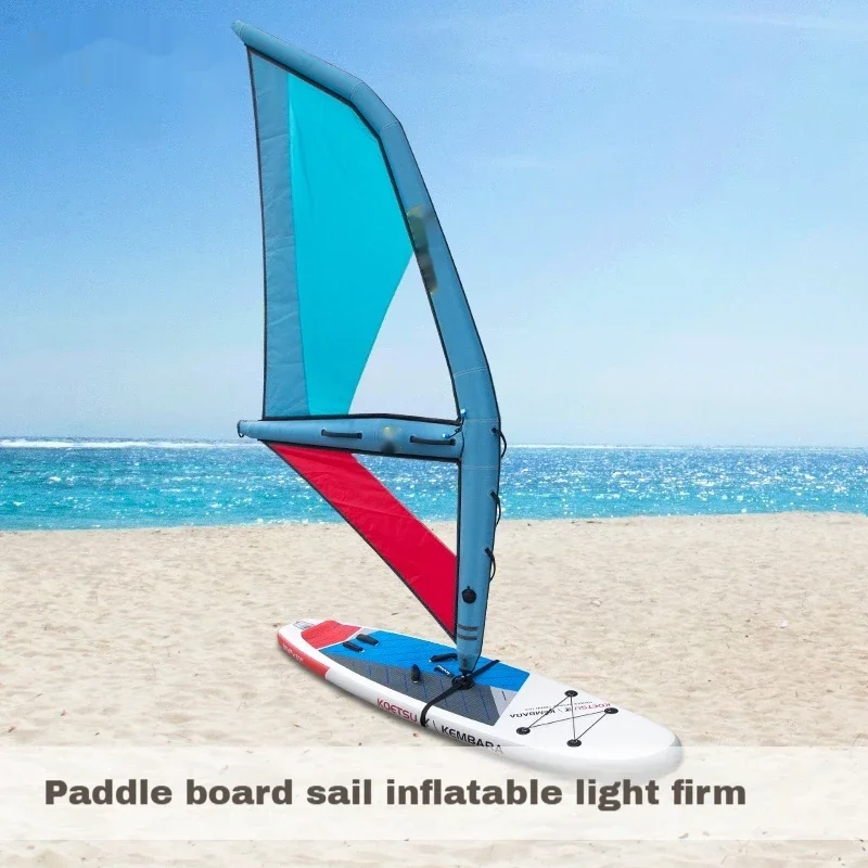for SUP & Surfboard, Thickened Waterproof & Lightweight Sailing/Kite Accessory Inflatable Wind Surf Sail, Portable Folding