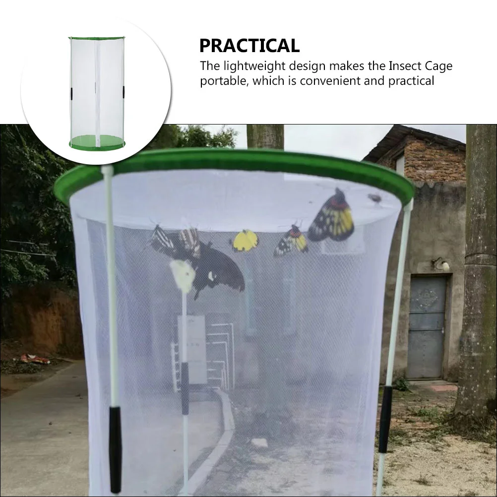 Vlinder Insect Monarch Vlinder Habitat Zichtbaar Huishoudelijk Mesh Fokcontainer Polyester voor Kinderen Vlinders Observatie