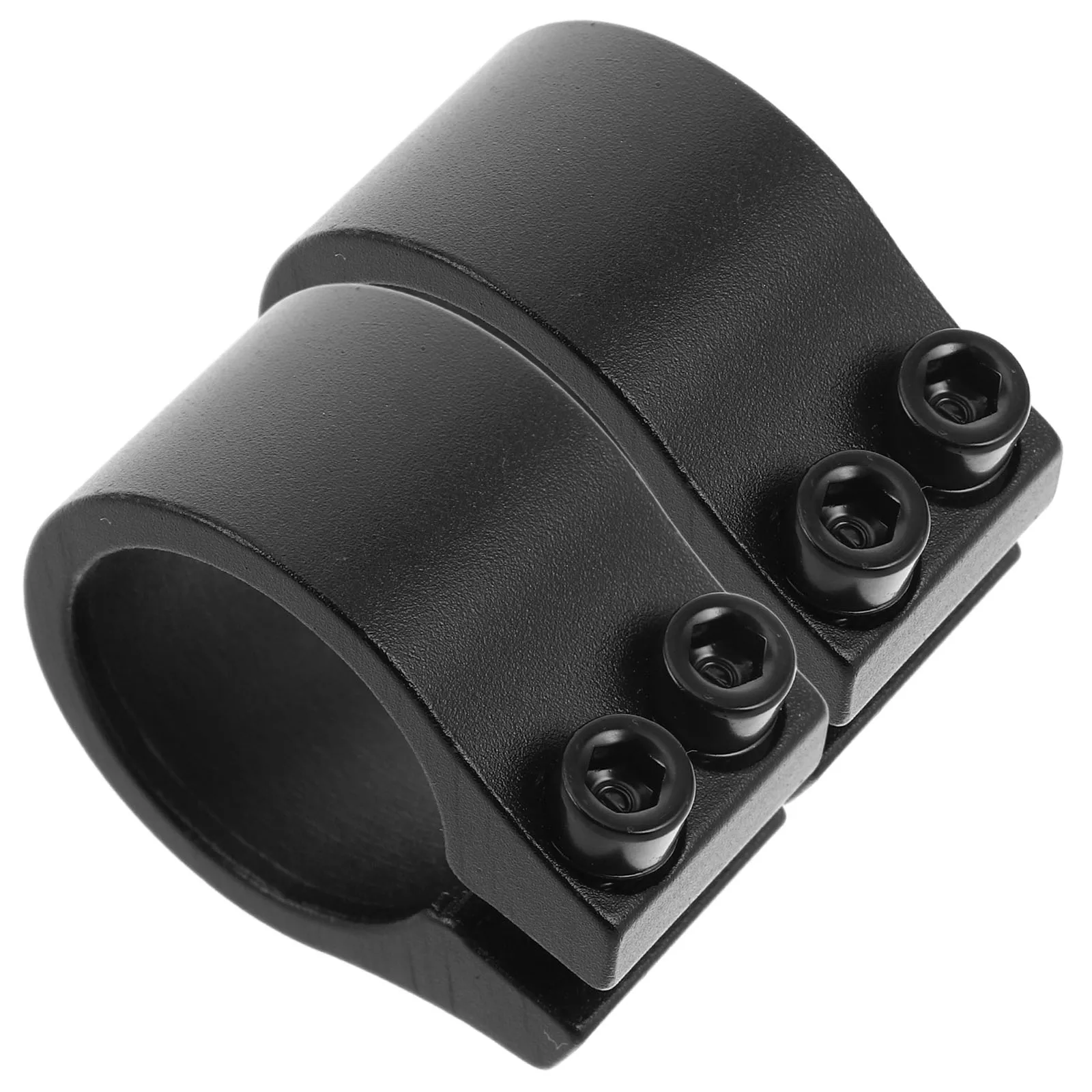 

2PCS Dual Bolt Bike Seat Post Clamp 34.9mm Sand Black Finish Sturdy Reliable Enhanced Stability Durable Aluminum Construction