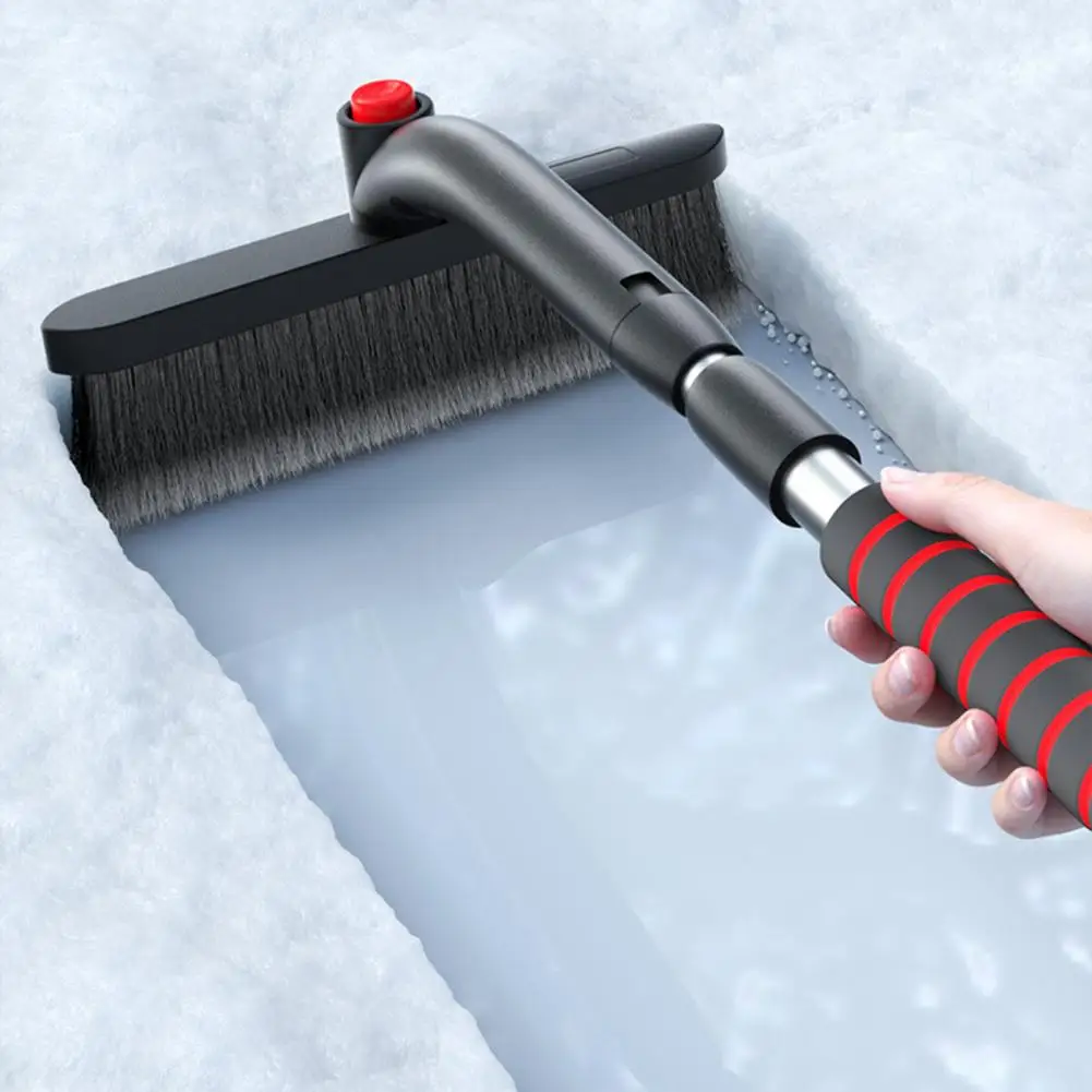 

Comfortable Grip Snow Shovel Retractable Long Handle Car Snow Brush Ice Scraper with Rotatable Eva Sponge Grip High Density