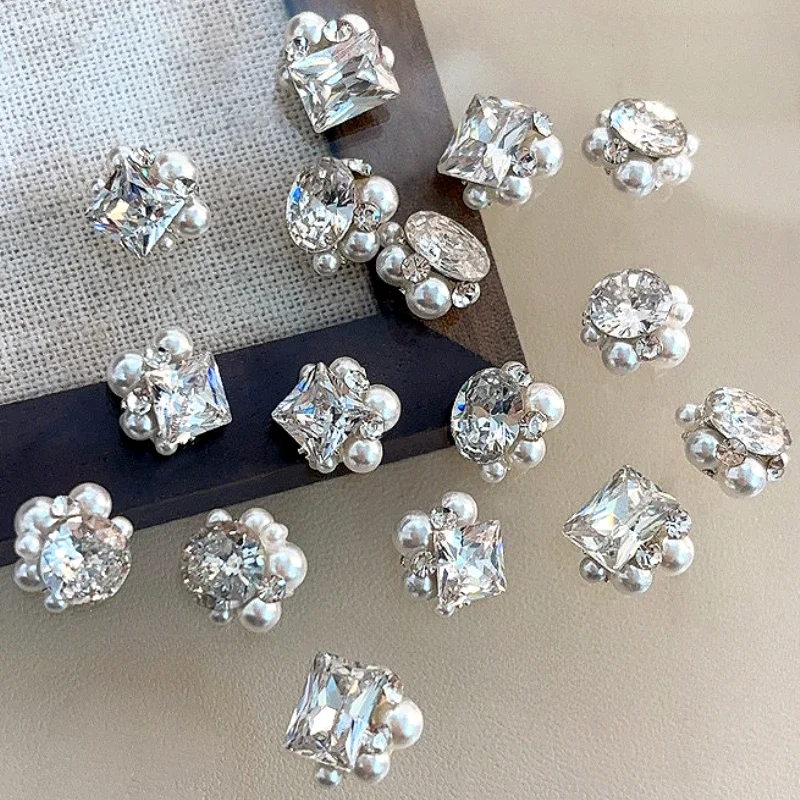 스파클 파일 라인 석 공 폭발 3D 라운드 볼 드릴 반짝이 지르콘 네일 아트 장식 매니큐어 도구 액세서리 도매