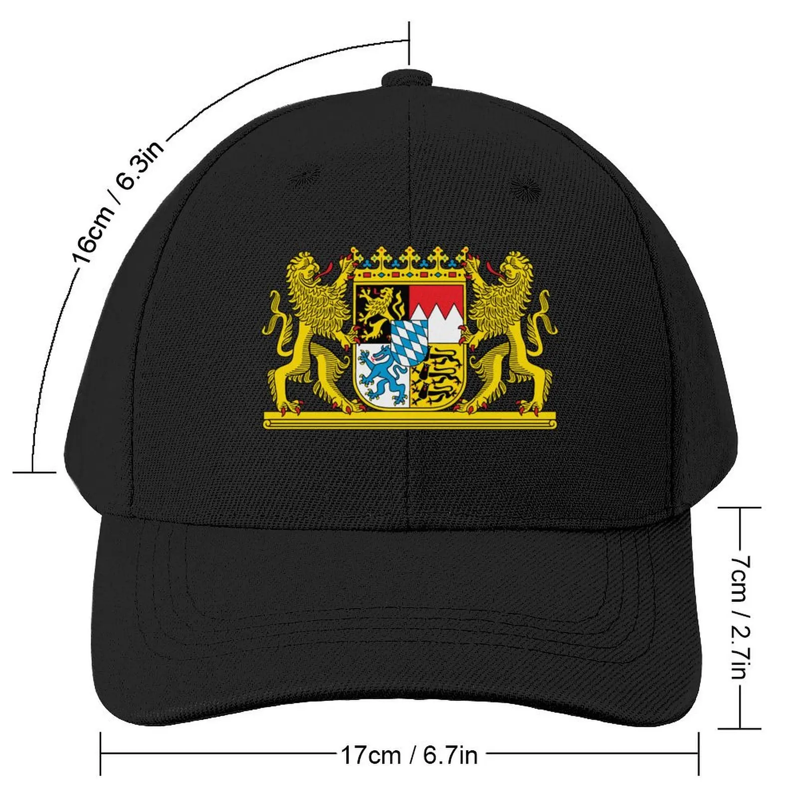 Bavaria coat of arms Baseball Cap foam party Hat Uv Protection Solar Hat Kids Hat Caps Male Women's