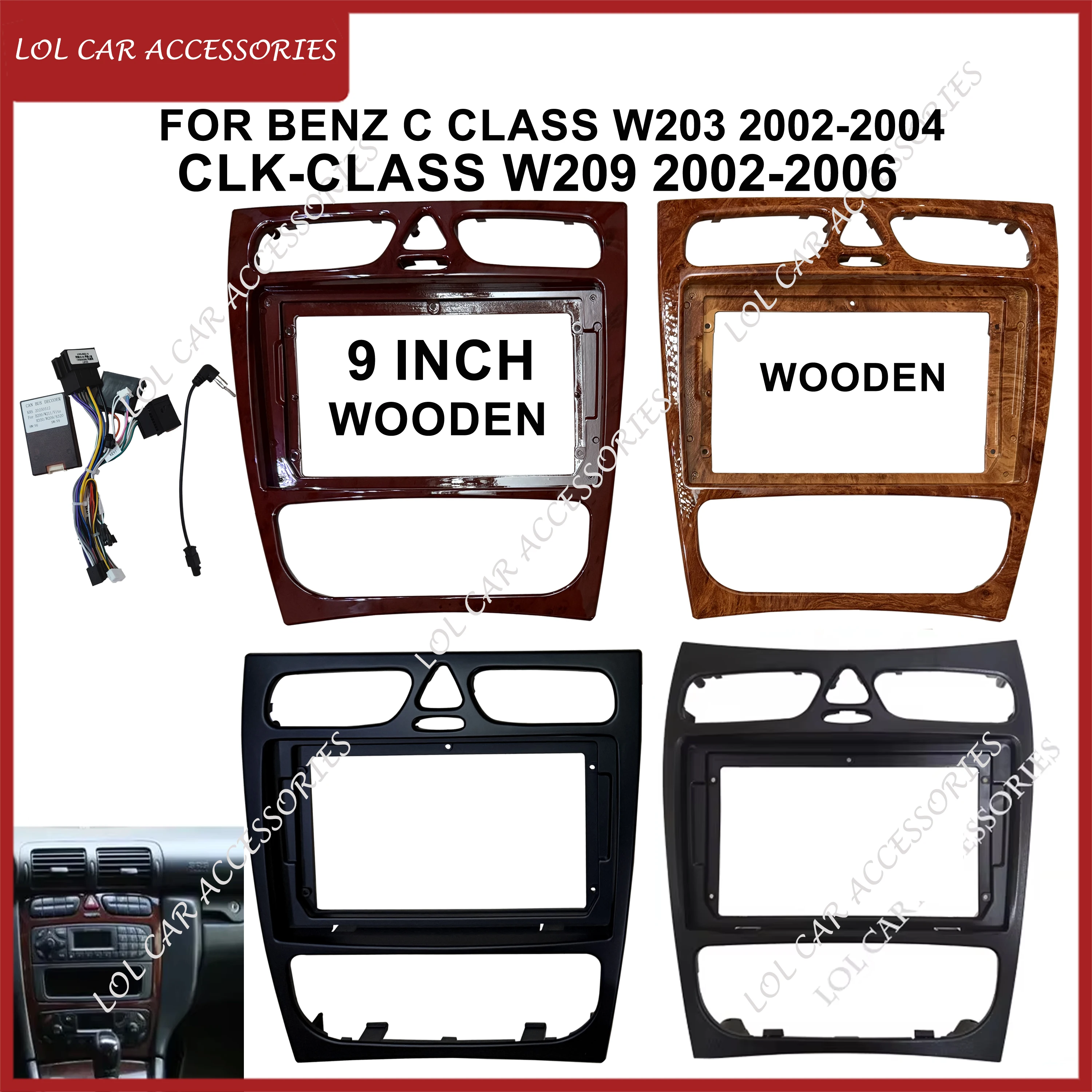 9 Inch For BENZ C CLASS W203 2002-2004 CLK-CLASS W209 2002-2006