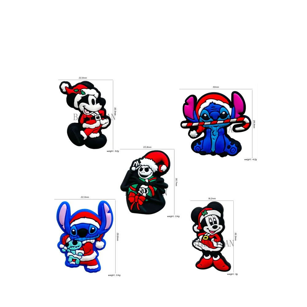 Perles de dentition en silicone pour bébé, point de Noël, accessoires de sucette, jouets d'allaitement, souris focale, bricolage, 10 pièces