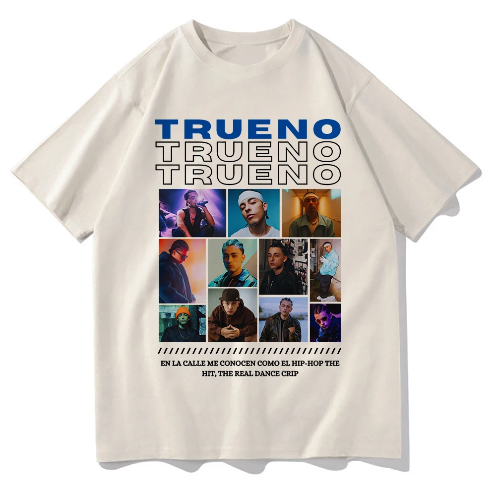 Trueno T Shirt Summer Fashion Men Harajuku Aesthetic Retro Graphic T-Shirt Unisex High Quality Casual Vintage Cotton Tees Shirts