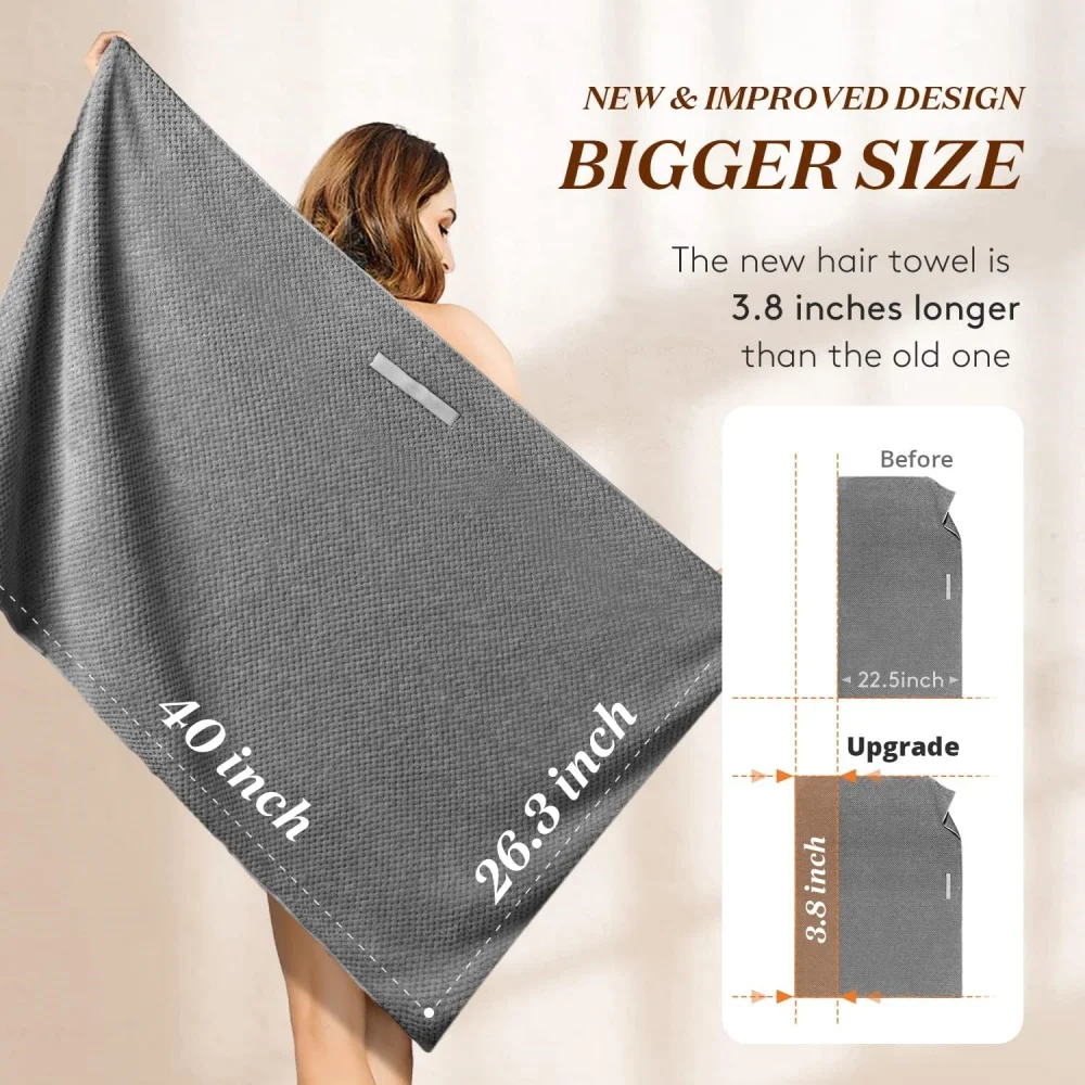 Super Absorbent Hair Towel Wrap Hair Fast Drying Shower Cap Hair Drying Towel Wrap Shower Bonnet Curly Hair Care Towel Wrapper
