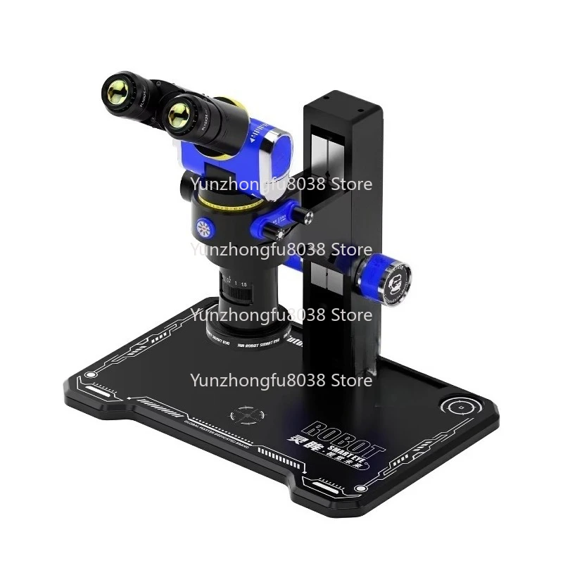 Foldable Industrial Trinocular Microscope Smart Eye 7X-45X Continuous Zoom Mobile Phone Repair Tool Set