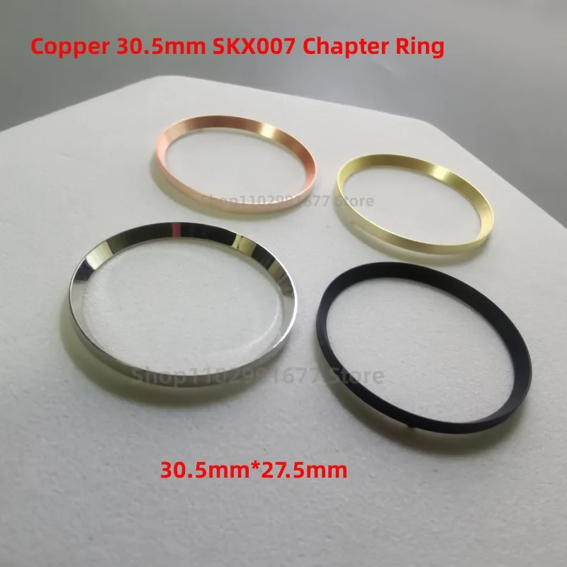 

Watch Accessories 30.5mm Silver Gold Black Copper SKX007 Chapter Ring Fit for SKX007 SKX013 SKX009 NH35 NH36 Movement