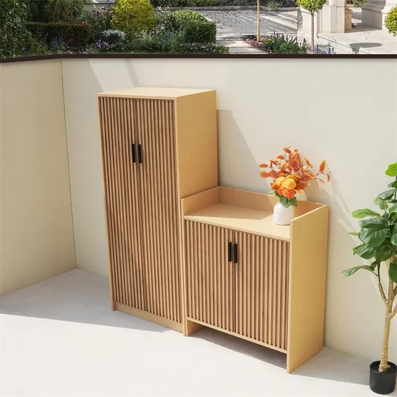 Outdoor Aluminum Alloy Shoe Cabinet Locker for Villa Garden Courtyard Tool Room Storage Glove Cabinet Weatherproof