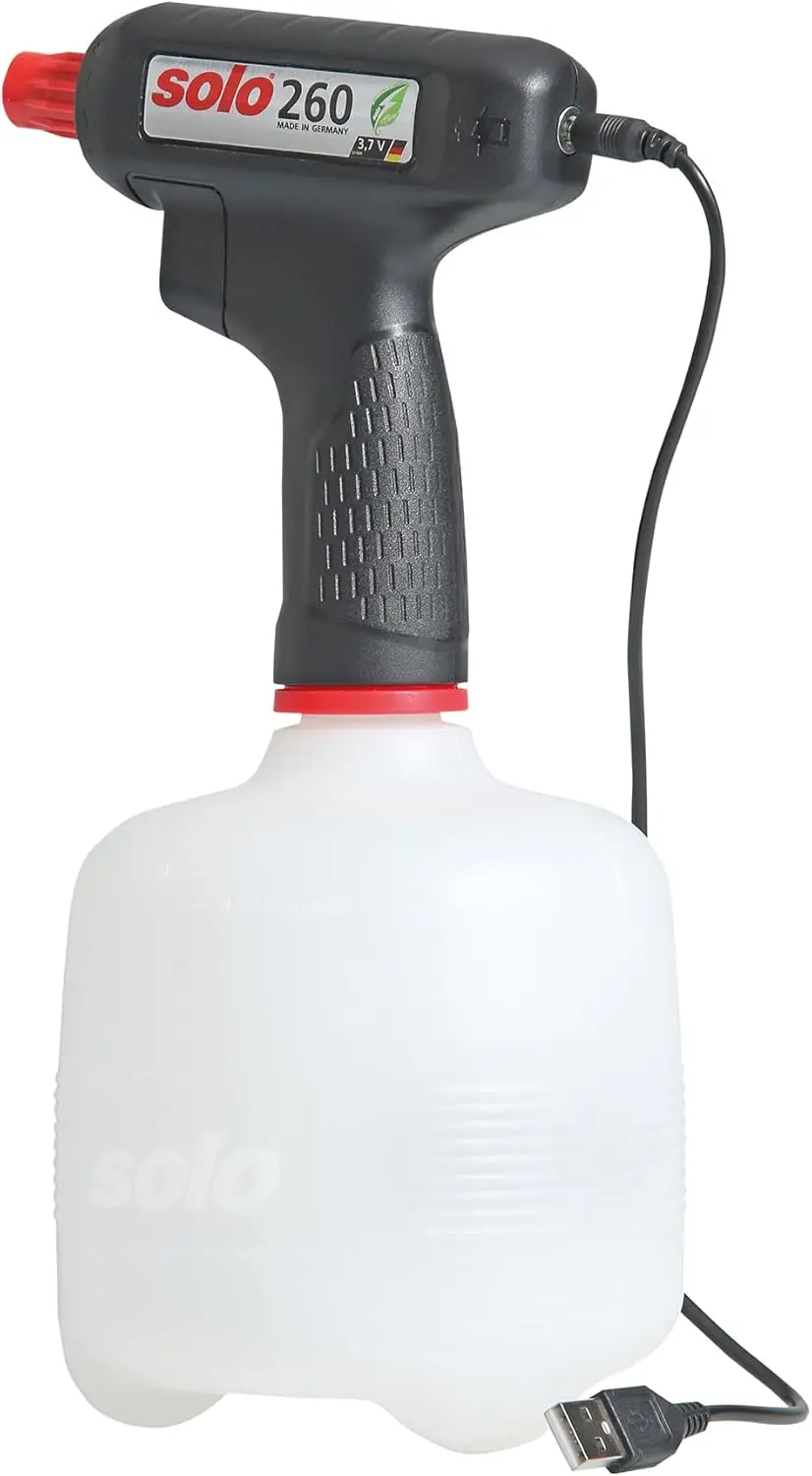 

Portable Battery-Powered Hand Sprayer, 1-Liter for Garden, Plants & Cleaning with Adjustable Nozzle