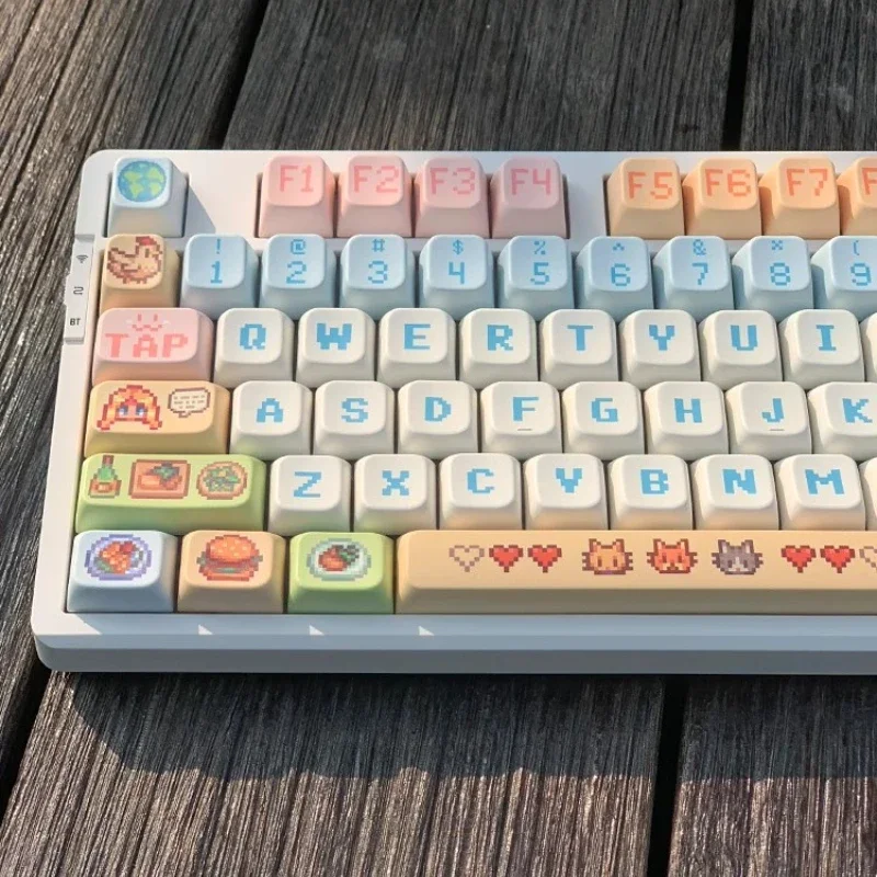 

Stardew Valley Theme Keycaps Set PBT Sublimation Cherry Profile Keycaps for Mechanical Keyboard Pixel Valley Custom Key Caps