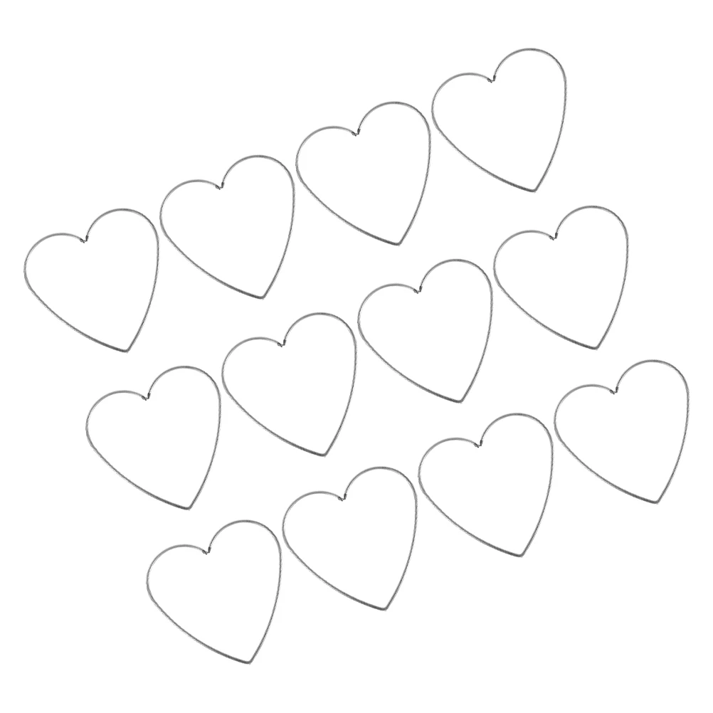 

12Pcs Dreamcatcher Iron Heart Rings Metal Craft Circles for DIY Wedding Floral Shower Wall Hanging