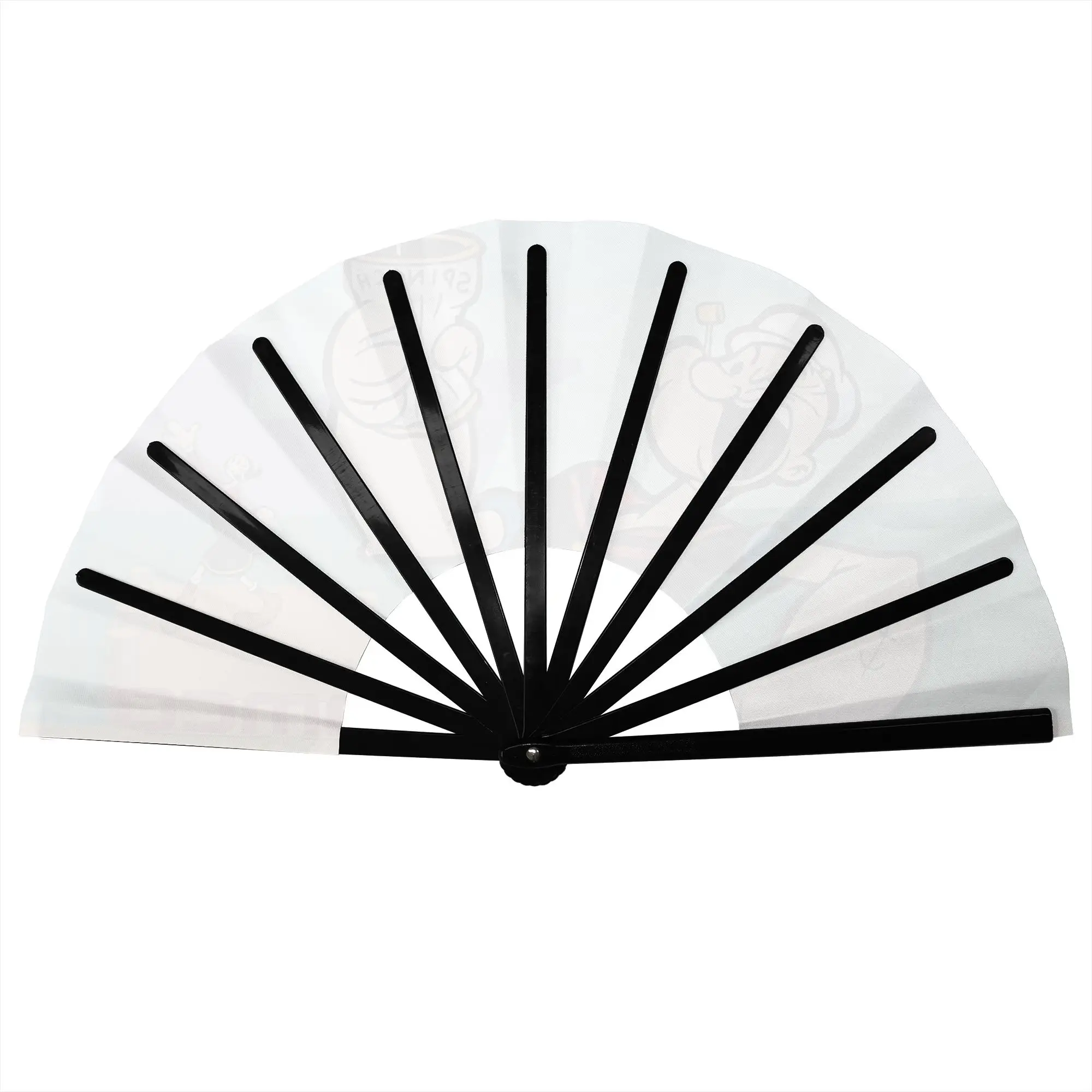 P-Pop E-Eye The S-Sailor  Folding Hand Fan Animation Polyester Fabric Fan Fashion Summer Accessory Decorative Fans