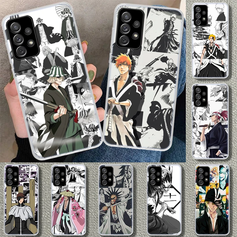 Ichigo Kenpachi Bleach Anime Phone Case Cover for Samsung Galaxy A51 A71 A50 A70 A41 A31 A21S A40 A30S A20E A10 A11 A01 A6 A7 A8