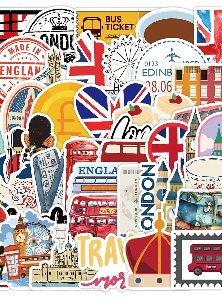 AliExpress GOGOTU 50PCS London Graffiti Stickers Originality Cartoon Sticker DIY Toy Scrapbook Luggage Laptop Guitar Bike Skateboard Decals Gifts