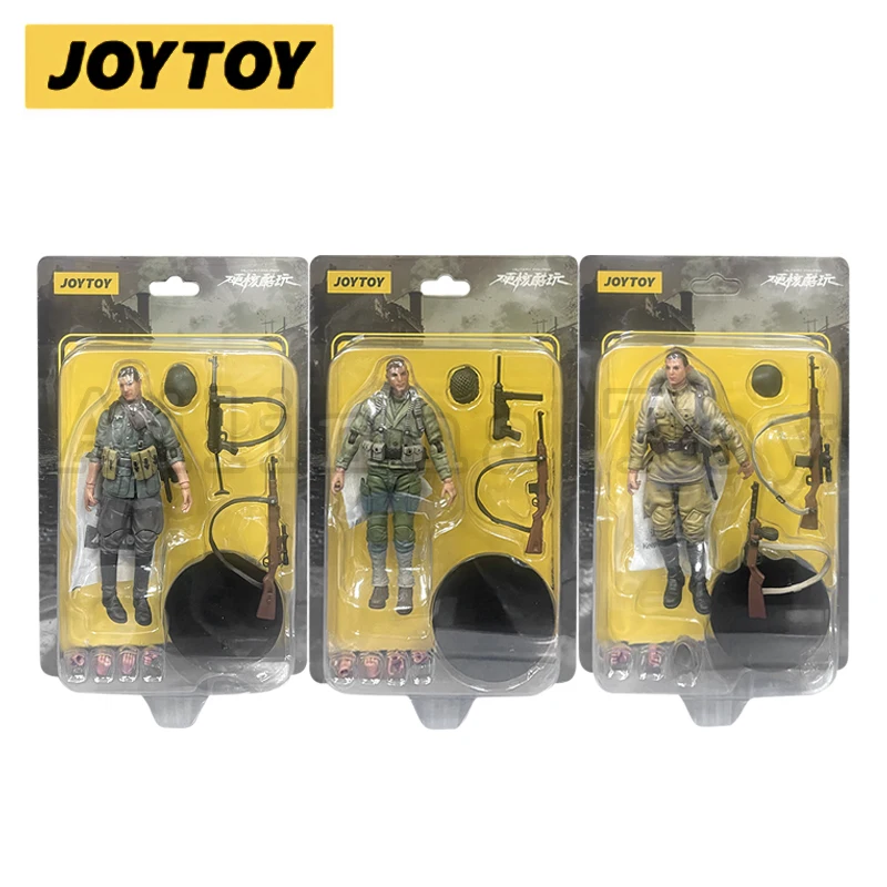 JOYTOY 1/18 شخصية الحركة المتشددين الحرب العالمية الثانية Wehrmacht المشاة السوفيتية الولايات المتحدة نسخة إعادة إصدار أنيمي العسكرية