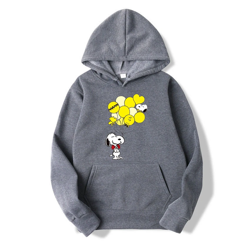 Cartoon Anime Snoopy Charlie Brown Woods 2025 Autumn/Winter Men's Hoodie Women's Street Leisure Sports Couple Fashion Sweatshirt