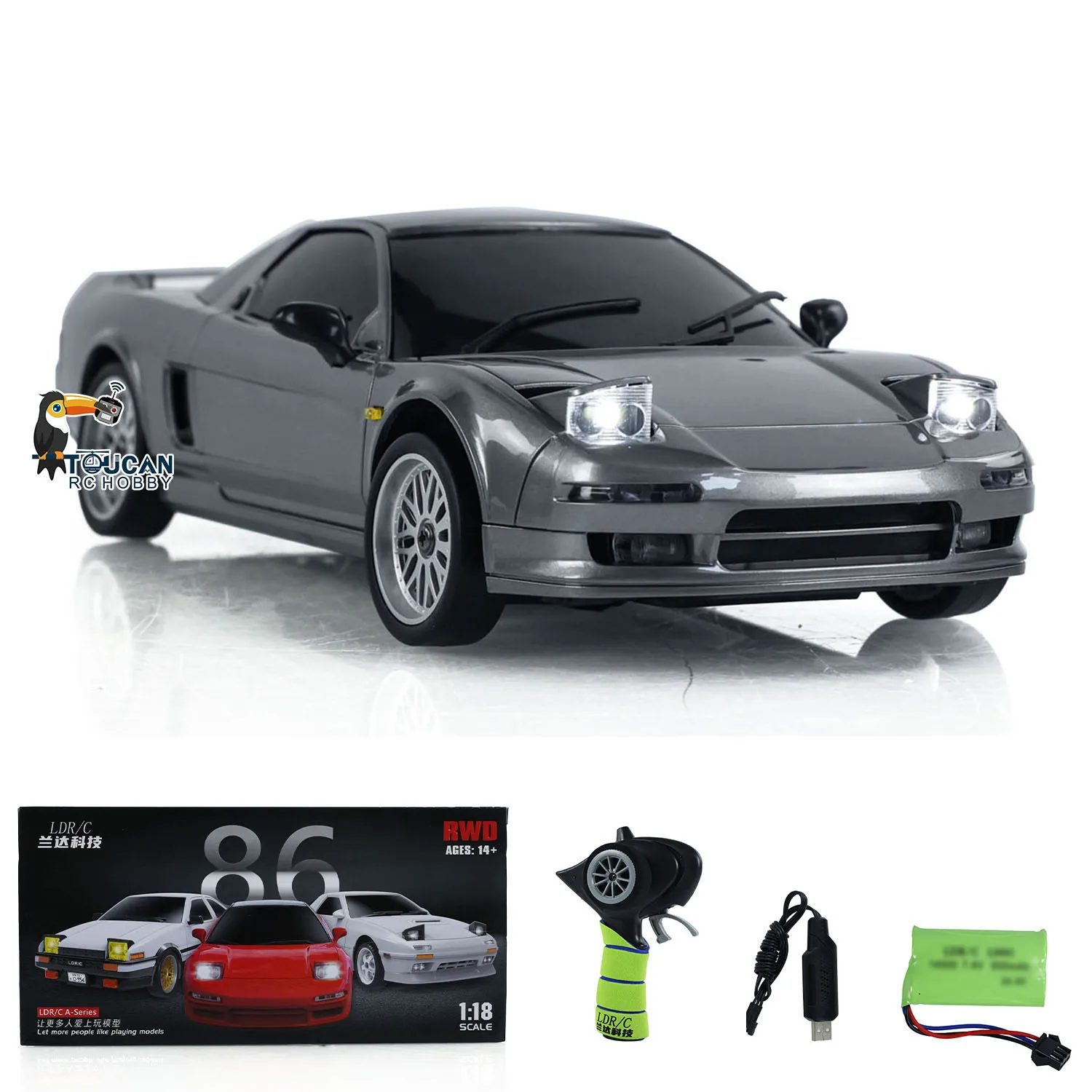 LDRC RC Drift Car 1/18 LD1803 4x2 Wireless Control Racing Car Electric Vehicles Model Gyroscope Remote Control Car Model RC Toys