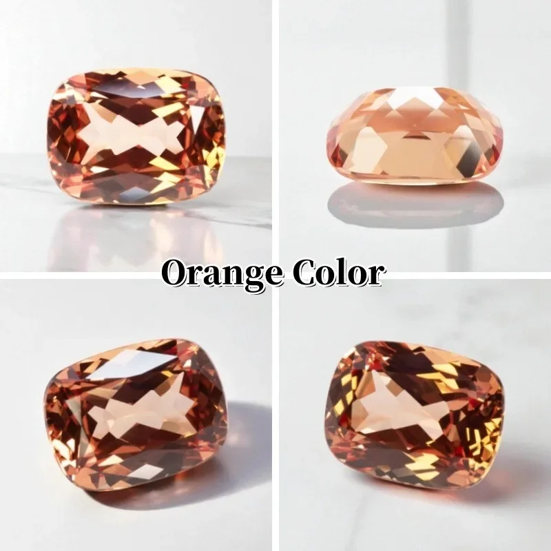 

Top Lab Grown Sapphire Rectangle Cushion Shape High-quality DIY Charms Jewelry Making Main Materials Selectable AGL Certificate