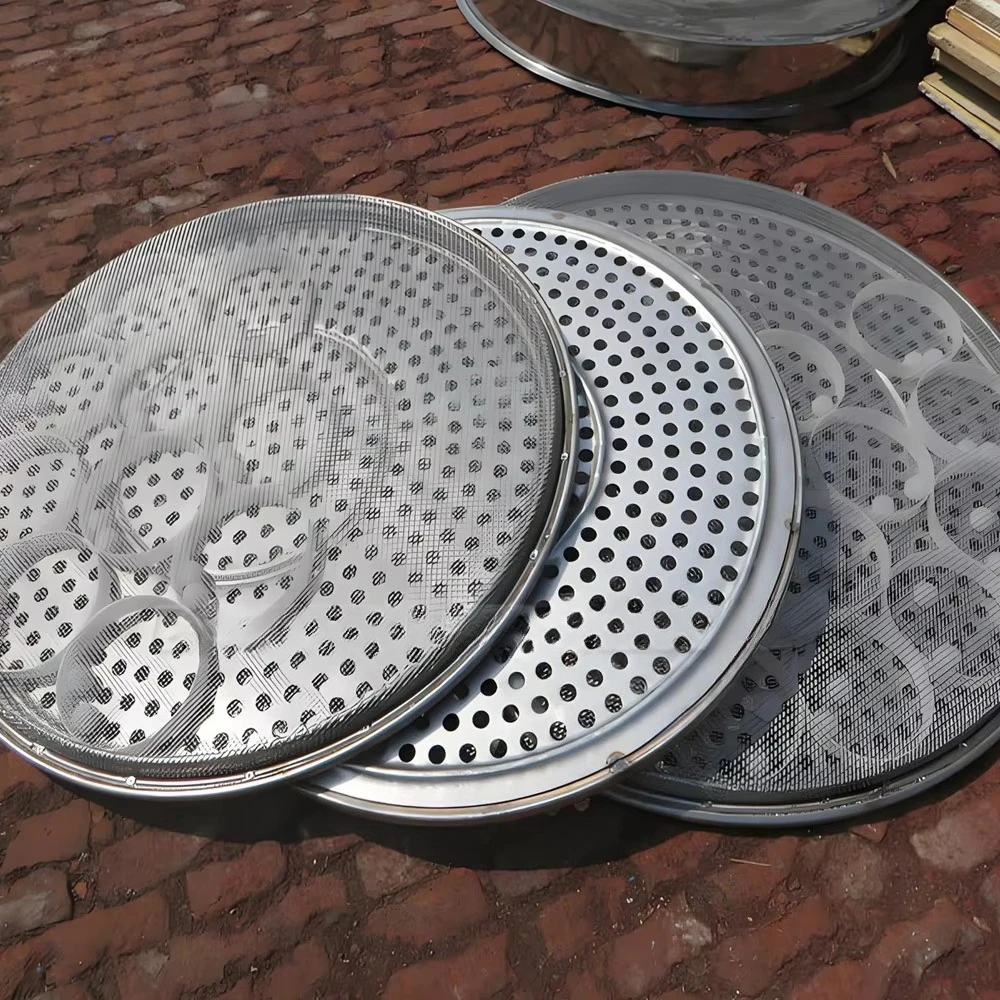 ماكينة غربال تهتز دوارة قوية لخلط الدقيق لتصنيف المواد الجافة والرطبة #4