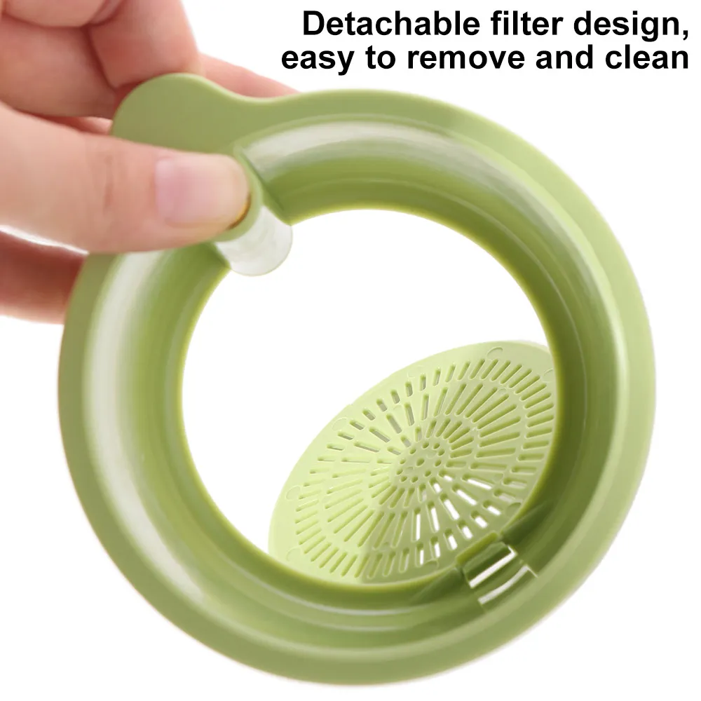 

Creative Sink Hanging Strainer Basket Openable Bottom Cover Detachable Kitchen Garbage Filter Easy To Clean Multifunctional