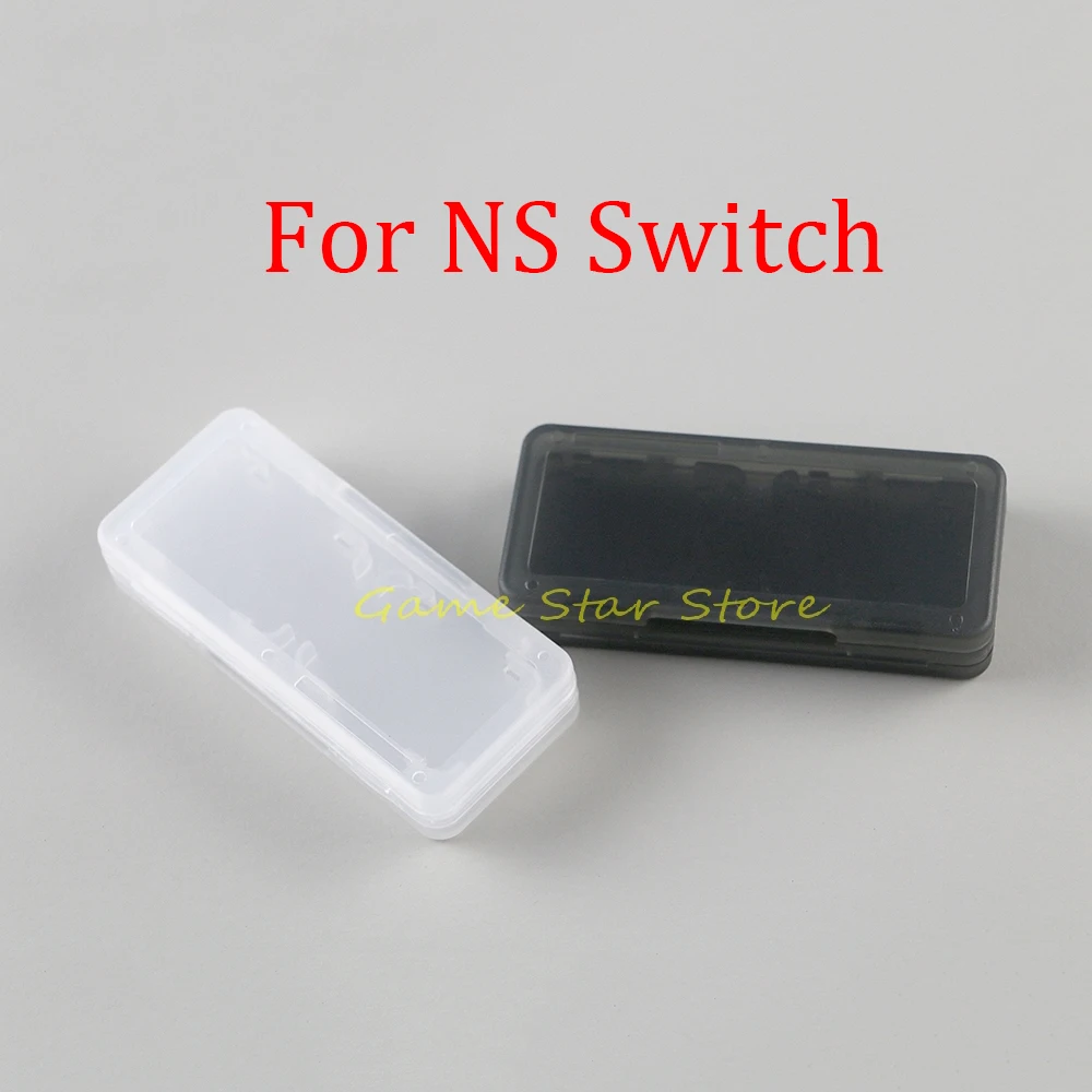 2 قطعة 4 في 1 حافظة بطاقات الألعاب البلاستيكية لصندوق تخزين خرطوشة الحماية NS Switch