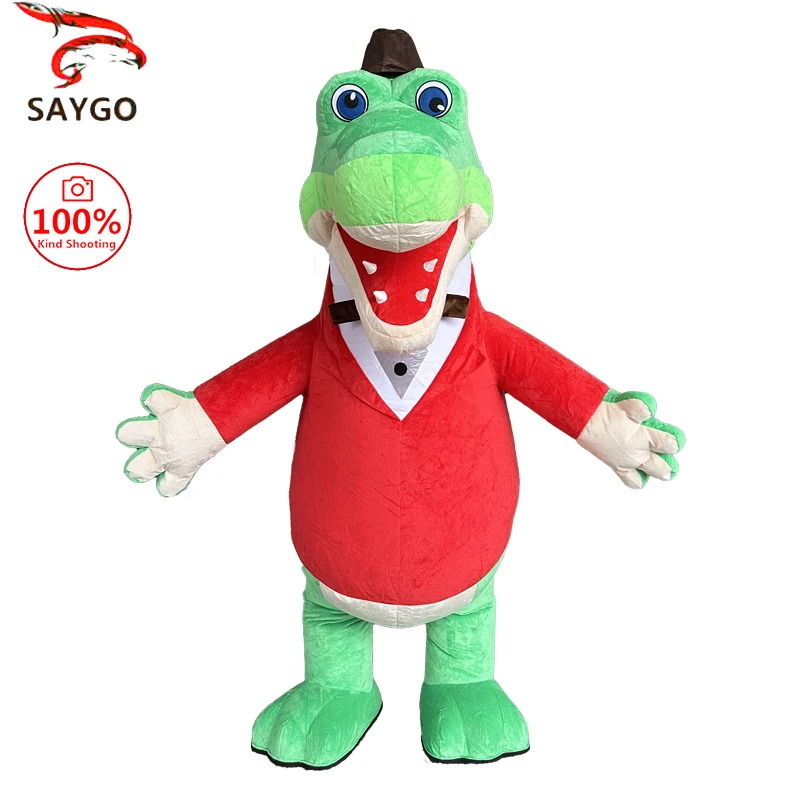 

SAYGO Mr. Crocodile плюшевая надувная одежда персонаж мультфильма для взрослых косплей талисман милый набор Fury реквизит для вечеринки