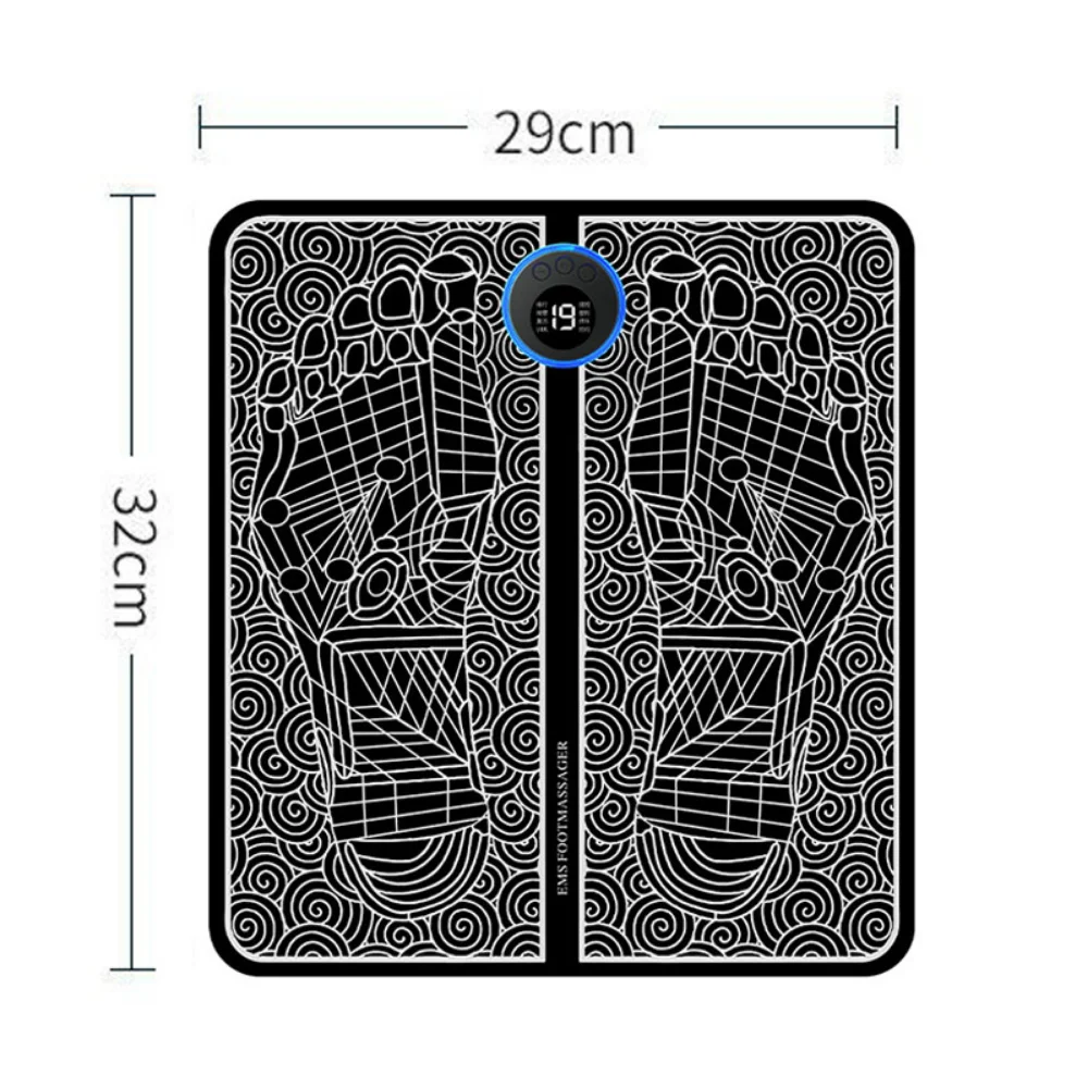 Masajeador de pies eléctrico por impulsos EMS, máquina de terapia de pies, almohadilla de acupuntura inteligente, almohadilla para pies, estimulación muscular, nuevo