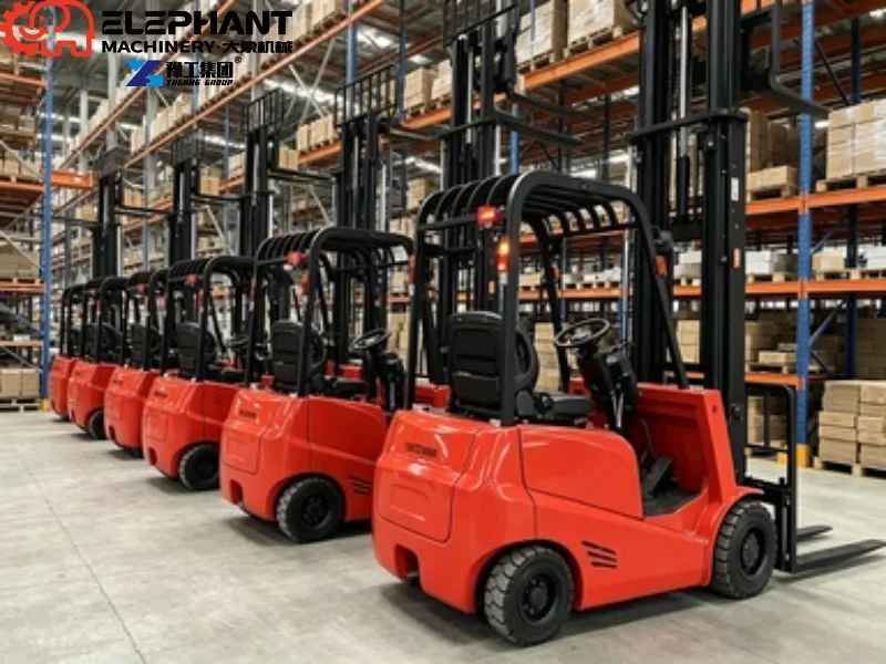 1.5 Ton Electric Forklift 3.5m Lifting Height Lithium Battery Pallet Stacker For Retail Warehouse Goods Sorting