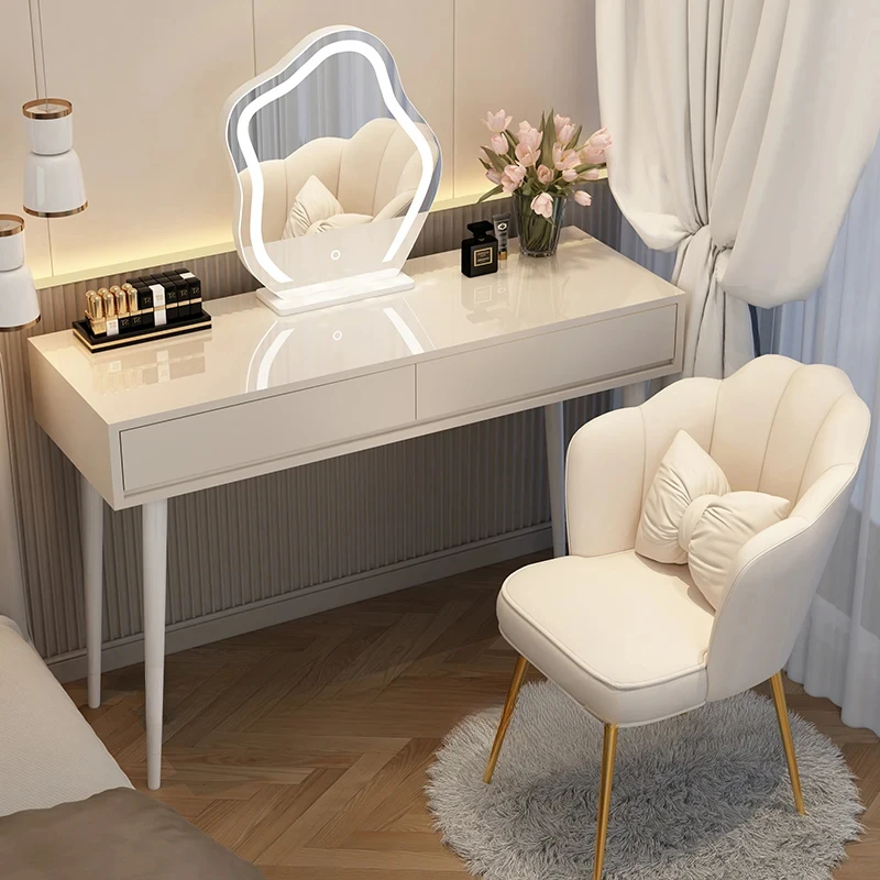 Desk Makeup Dressing Table Container Girl Luxury Lacquer Dressing Table Chairs Jewellery Organiser Decor Accessories