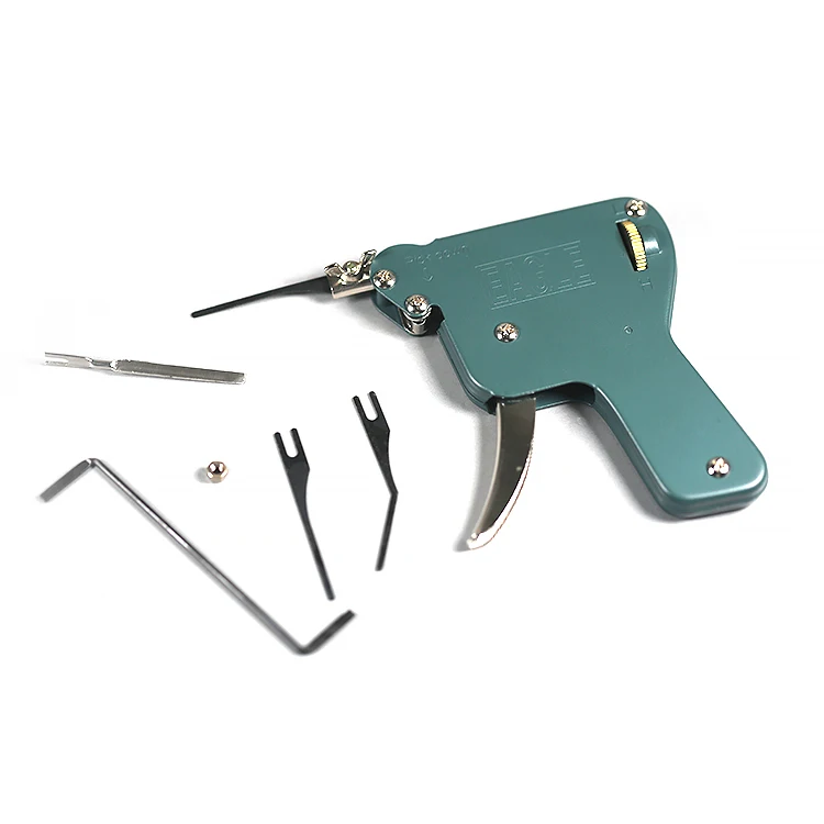 Locksmith Dismounting Pin Flip Key Remover Lock Pick Gun Kit Key Remove Break Auto Extractor Set