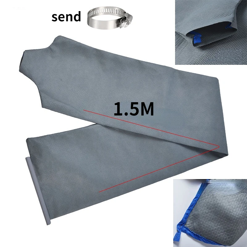1 Stück 1,5M Staubbeutel für Schleifmaschine Staubsauger Gebläse Wandschleifer Lange Beutel Staubsammelzubehör – Detail 2