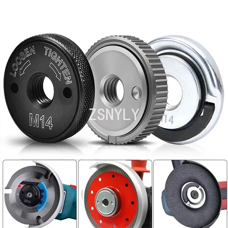 

Угловая шлифовальная машина Самоблокирующаяся пластина M10 M14 5/8-11 Шлифовальная пластина Портативный быстрый зажим с замком Аксессуары для планшетов