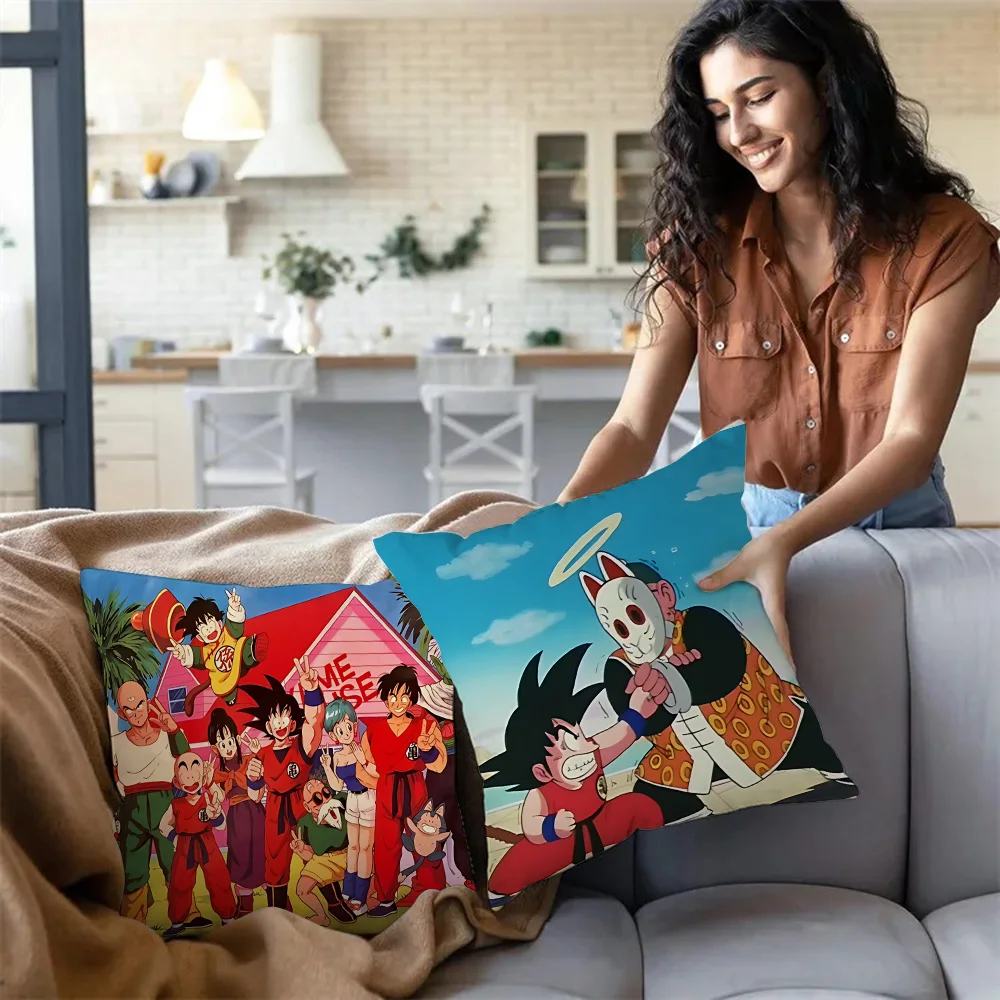Anime Son Goku D-Dragon BallS Body Pillow Covers Cartoon Sofa Decorative Home Double-sided Printing Short Plush Cute Cushion