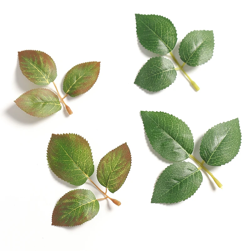 10/30/50Pcs Silk Artificial Plant Leaf Home Decor Garden Garland Wedding Decoration Supplies Fake Leaves DIY Bride Crafts Wreath