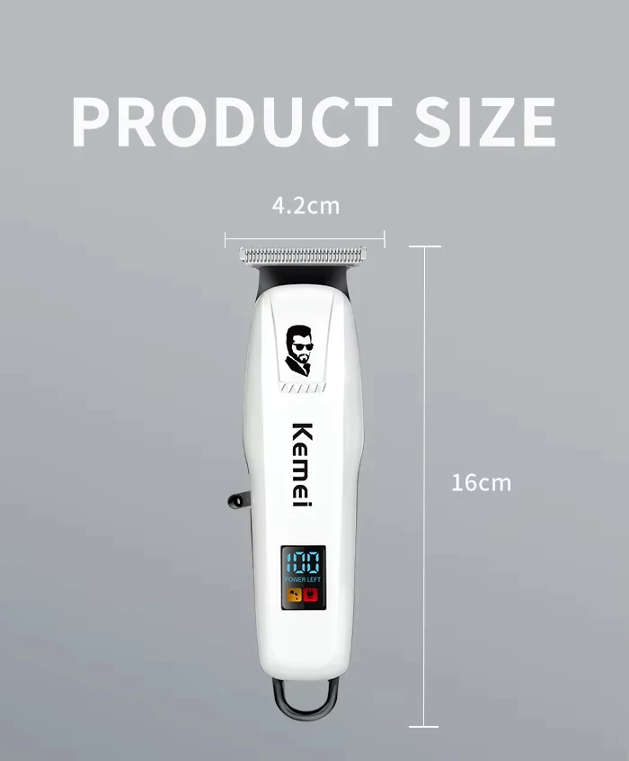Kemei KM-PG809A KM-PG232 LCD USB Charging Hair Clipper Adjustable Professional Cutting Machine KM-3382 Shaver Trimmer For Men